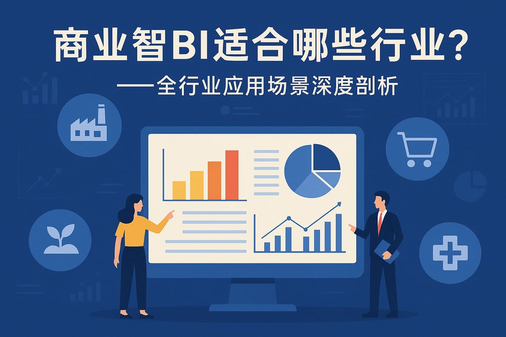 商业智能BI适合哪些行业？全行业应用场景深度剖析"